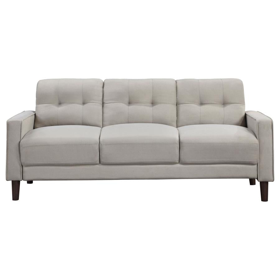 Bowen Upholstered Track Arm Tufted Sofa Beige - 506785