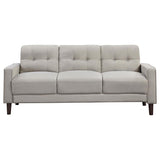 Bowen Upholstered Track Arm Tufted Sofa Beige - 506785