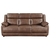 Ellington 2-piece Upholstered Padded Arm Sofa Set Dark Brown - 508281-S2