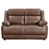 Ellington 2-piece Upholstered Padded Arm Sofa Set Dark Brown - 508281-S2