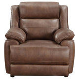 Ellington 3-piece Upholstered Padded Arm Sofa Set Dark Brown - 508281-S3
