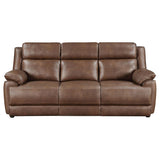 Ellington Upholstered Padded Arm Sofa Dark Brown - 508281