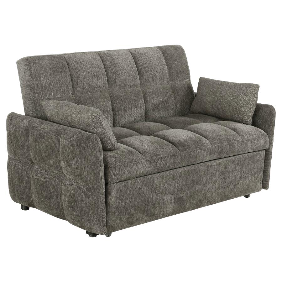 Cotswold Upholstered Convertible Sleeper Sofa Bed Dark Grey - 508308