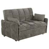 Cotswold Upholstered Convertible Sleeper Sofa Bed Dark Grey - 508308