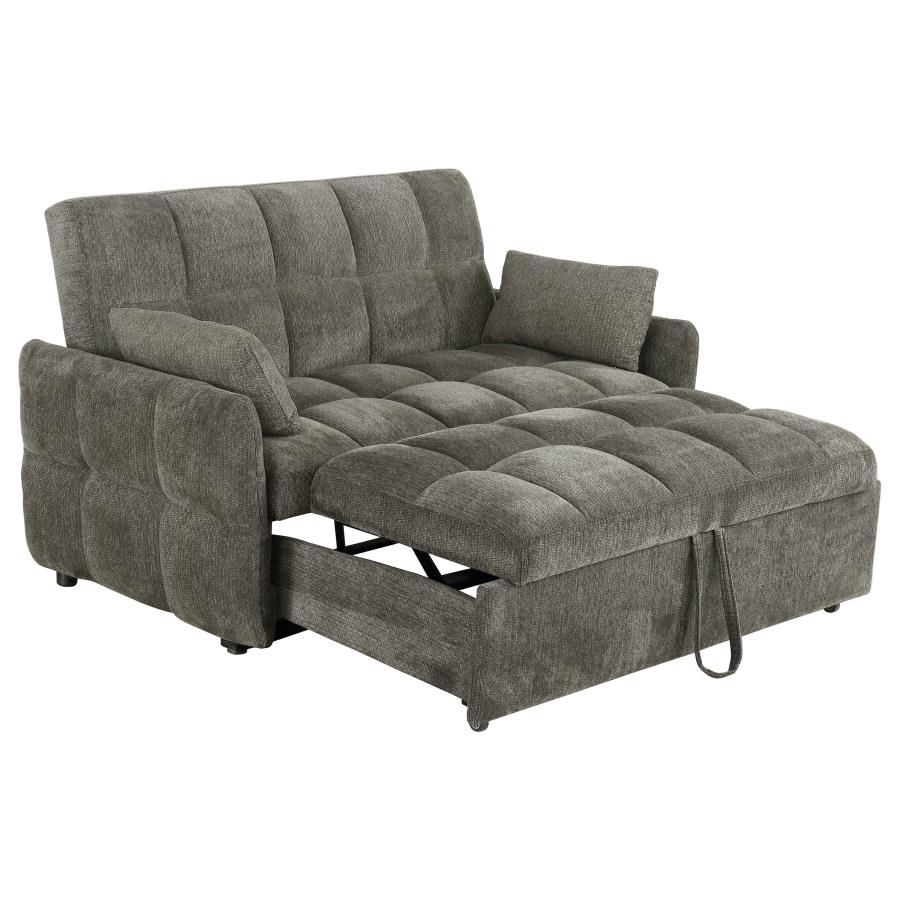 Cotswold Upholstered Convertible Sleeper Sofa Bed Dark Grey - 508308