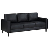 Ruth Upholstered Track Arm Sofa Black - 508361