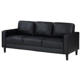 Ruth Upholstered Track Arm Sofa Black - 508361