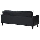 Ruth Upholstered Track Arm Sofa Black - 508361