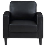 Ruth Upholstered Track Arm Accent Chair Black - 508363