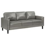 Ruth 3-piece Upholstered Track Arm Sofa Set Grey - 508365-S3
