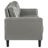 Ruth 3-piece Upholstered Track Arm Sofa Set Grey - 508365-S3