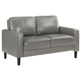 Ruth 3-piece Upholstered Track Arm Sofa Set Grey - 508365-S3