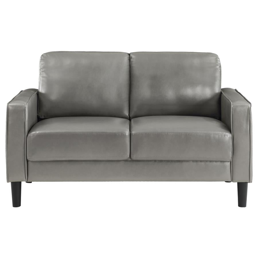 Ruth 3-piece Upholstered Track Arm Sofa Set Grey - 508365-S3