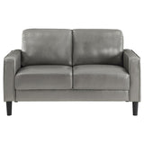 Ruth 3-piece Upholstered Track Arm Sofa Set Grey - 508365-S3