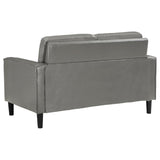 Ruth 3-piece Upholstered Track Arm Sofa Set Grey - 508365-S3