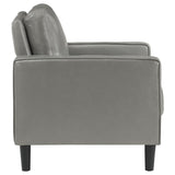 Ruth 3-piece Upholstered Track Arm Sofa Set Grey - 508365-S3