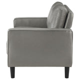 Ruth Upholstered Track Arm Loveseat Grey - 508366