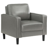 Ruth Upholstered Track Arm Accent Chair Grey - 508367