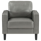 Ruth Upholstered Track Arm Accent Chair Grey - 508367