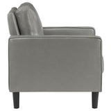 Ruth Upholstered Track Arm Accent Chair Grey - 508367