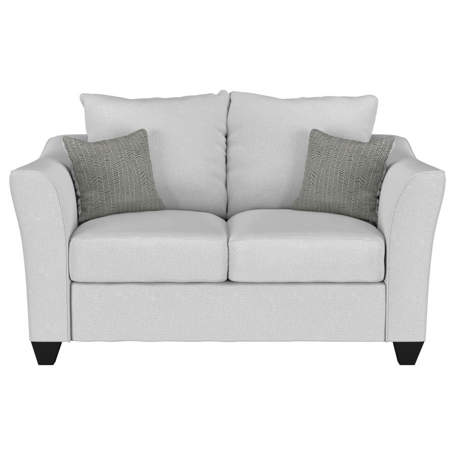 Salizar 2-piece Upholstered Flared Arm Sofa Set Sand - 508581-S2