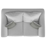 Salizar 2-piece Upholstered Flared Arm Sofa Set Sand - 508581-S2