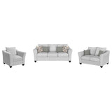 Salizar 3-piece Upholstered Flared Arm Sofa Set Sand - 508581-S3