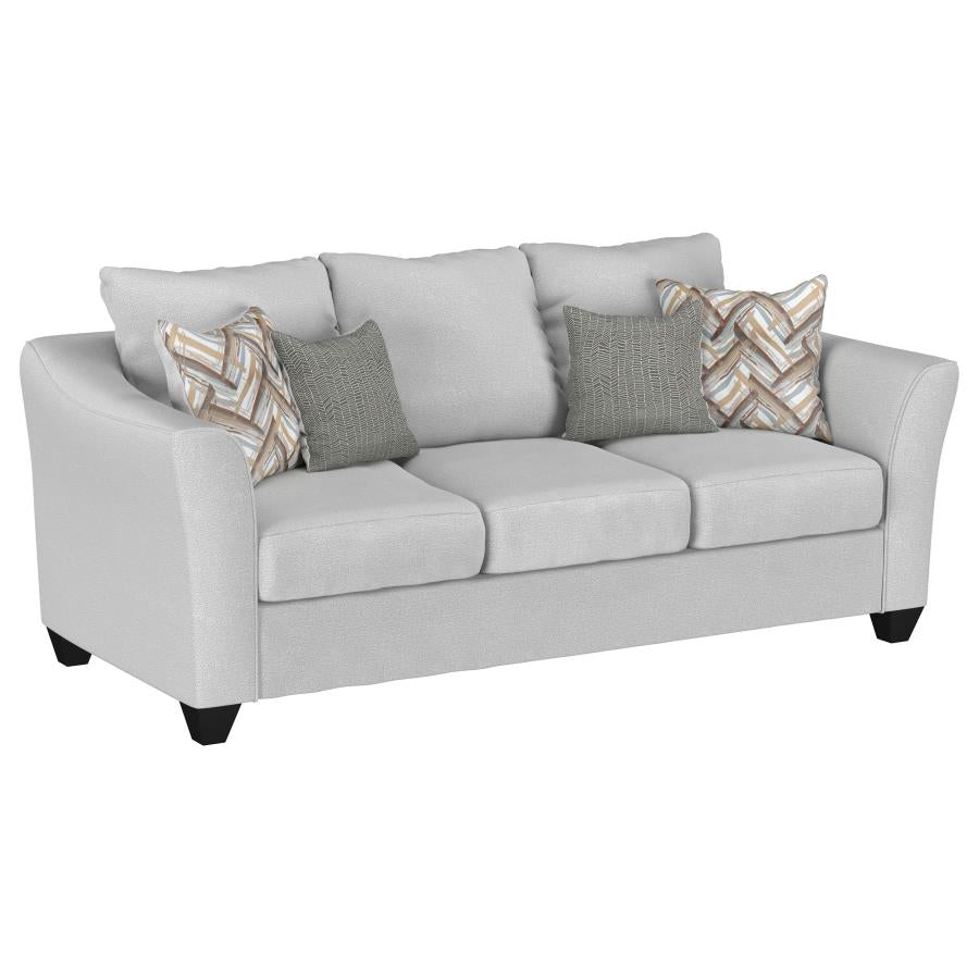 Salizar 3-piece Upholstered Flared Arm Sofa Set Sand - 508581-S3