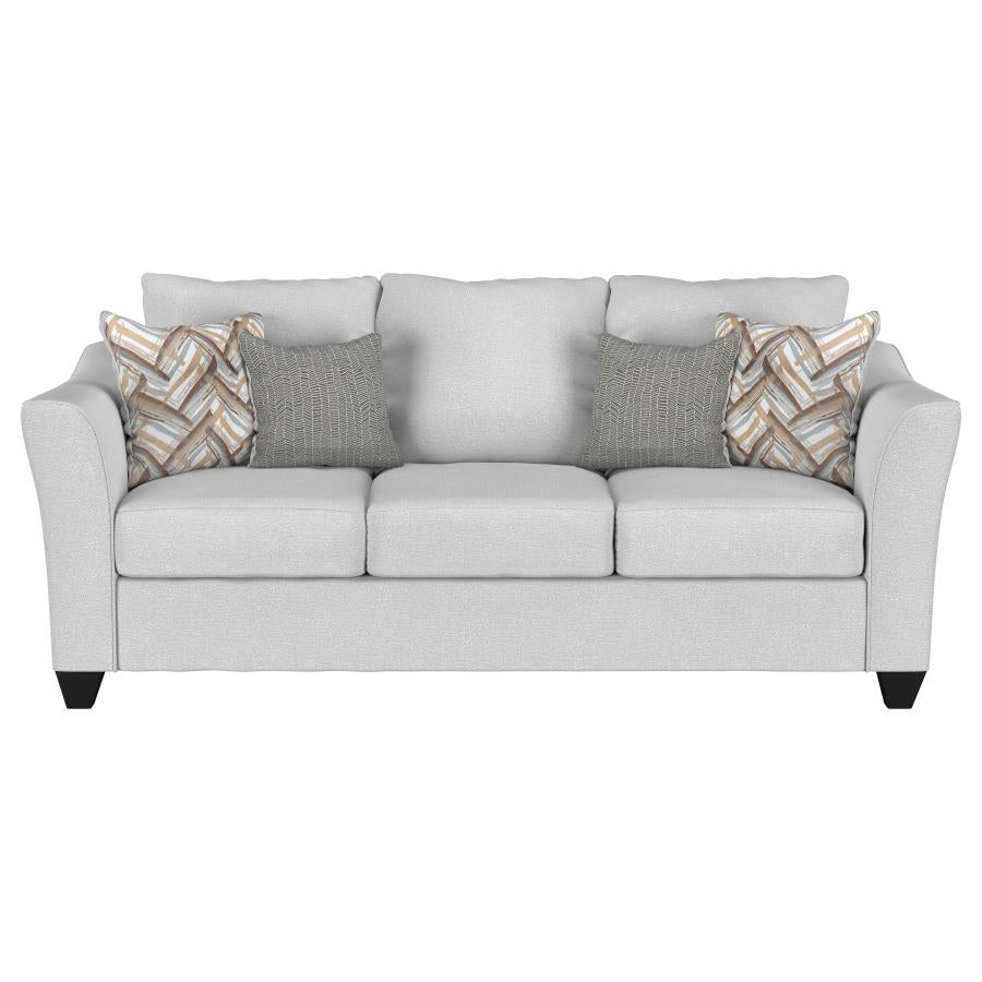 Salizar 3-piece Upholstered Flared Arm Sofa Set Sand - 508581-S3