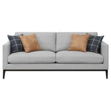 Apperson Upholstered Track Arm Sofa Light Grey - 508681