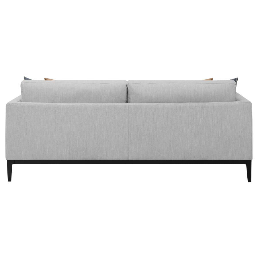 Apperson Upholstered Track Arm Sofa Light Grey - 508681