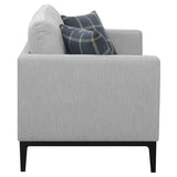 Apperson Upholstered Track Arm Loveseat Light Grey - 508682