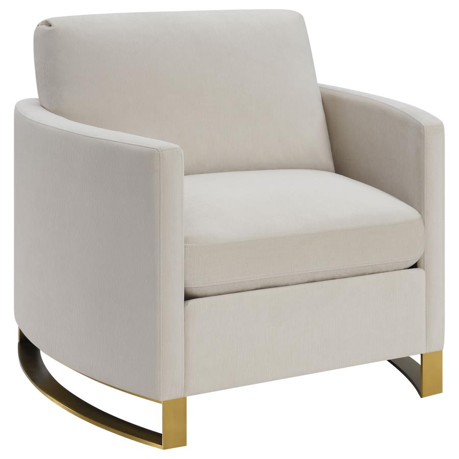 Corliss 3-piece Upholstered Arched Arm Sofa Set Beige - 508821-S3