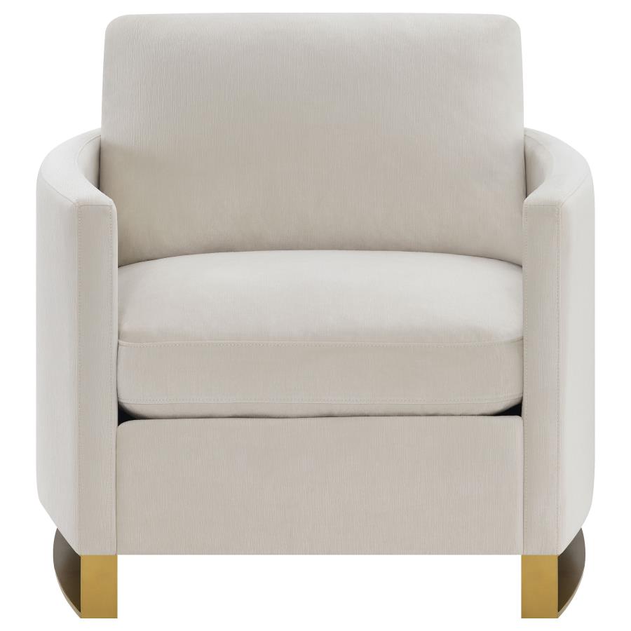 Corliss 3-piece Upholstered Arched Arm Sofa Set Beige - 508821-S3