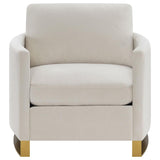 Corliss 3-piece Upholstered Arched Arm Sofa Set Beige - 508821-S3