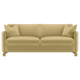 Corliss 2-piece Velvet Upholstered Sofa Set Camel - 508824-S2