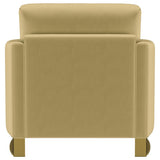 Corliss Upholstered Curved Track Arm Chair Camel - 508826