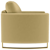 Corliss Upholstered Curved Track Arm Chair Camel - 508826