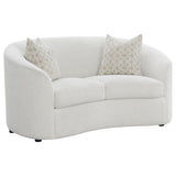 Rainn 2-piece Boucle Upholstered Sloped Arm Sofa Set Latte - 509171-S2