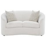 Rainn 2-piece Boucle Upholstered Sloped Arm Sofa Set Latte - 509171-S2