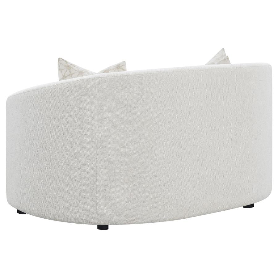 Rainn 3-piece Boucle Upholstered Sloped Arm Sofa Set Latte - 509171-S3