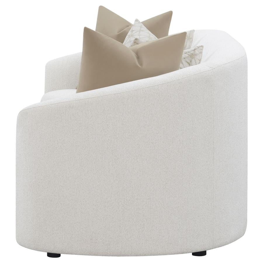 Rainn Boucle Upholstered Sloped Arm Sofa Latte - 509171