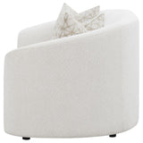 Rainn Boucle Upholstered Sloped Arm Loveseat Latte - 509172