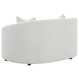 Rainn Boucle Upholstered Sloped Arm Loveseat Latte - 509172