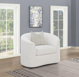 Rainn Boucle Upholstered Sloped Arm Accent Chair Latte - 509173