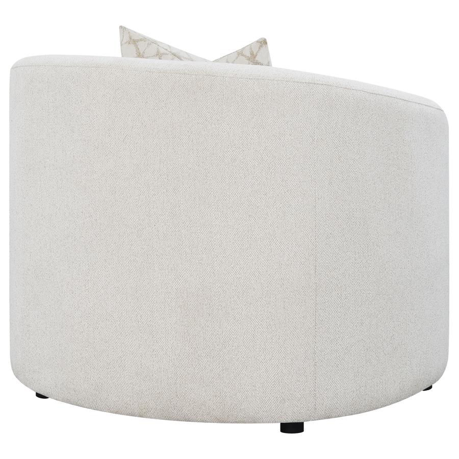 Rainn Boucle Upholstered Sloped Arm Accent Chair Latte - 509173