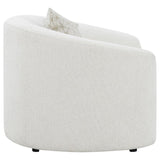 Rainn Boucle Upholstered Sloped Arm Accent Chair Latte - 509173