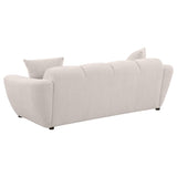 Destino 2-piece Chenille Splayed Arm Sofa Set Greige - 509301-S2