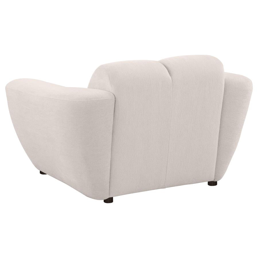 Destino 3-piece Chenille Splayed Arm Sofa Set Greige - 509301-S3