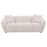 Destino Chenille Upholstered Splayed Arm Sofa Greige - 509301